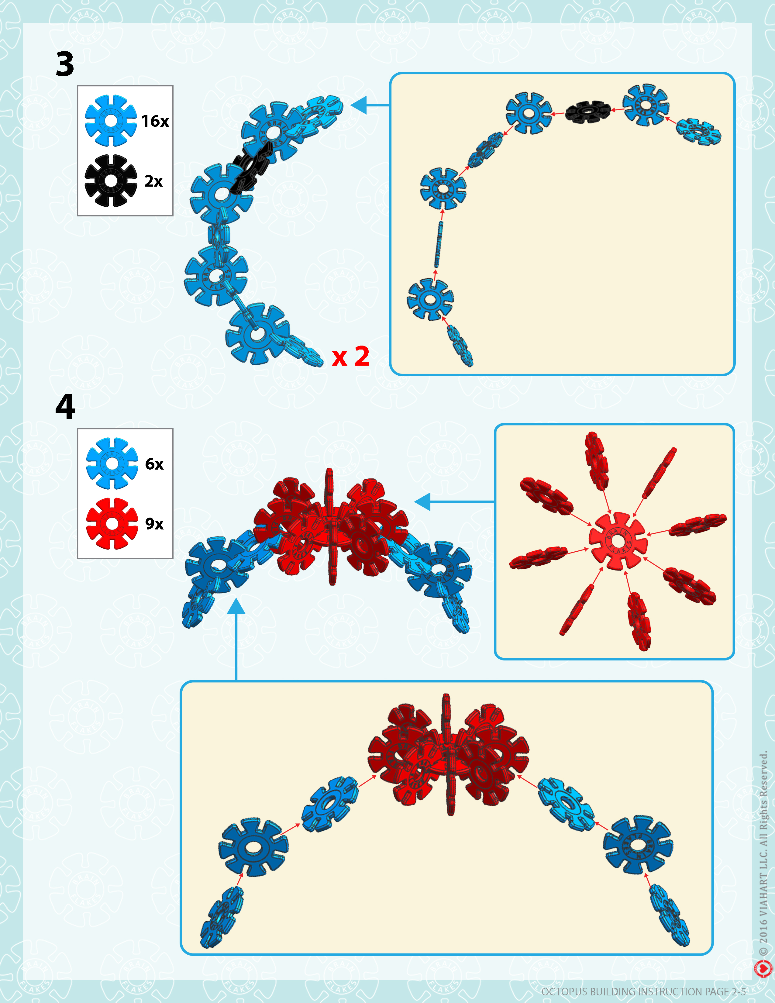brain flakes octopus