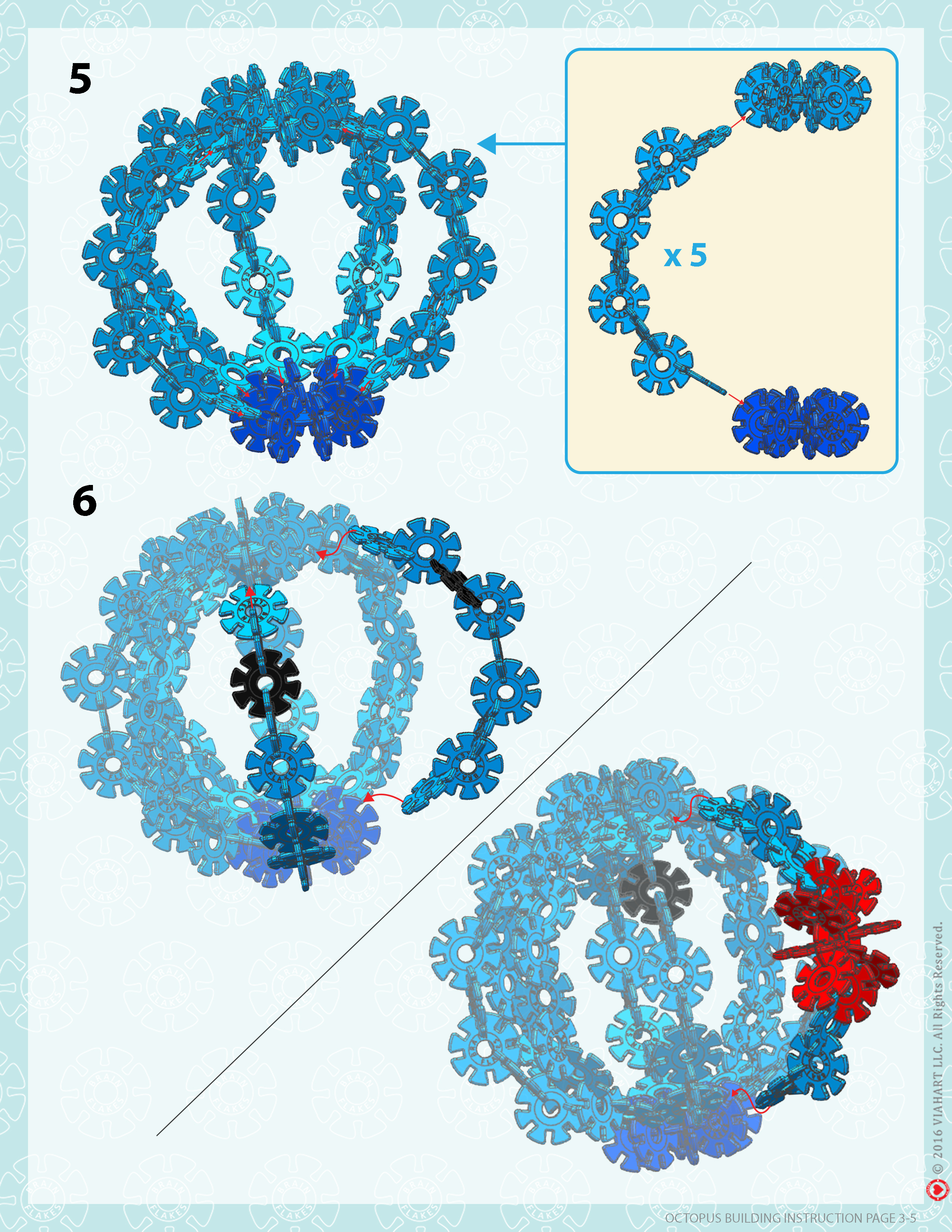 brain flakes octopus